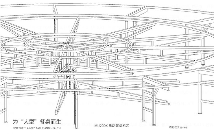 大型電動(dòng)餐桌機(jī)芯